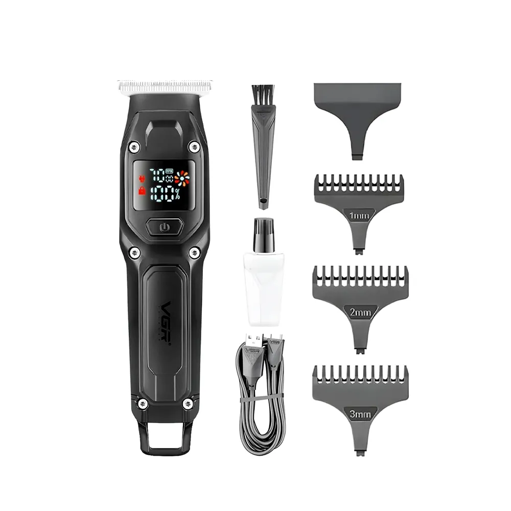 VGR V-964 Hair Clipper and Beard Trimmer for Men – Color: Black – View 1