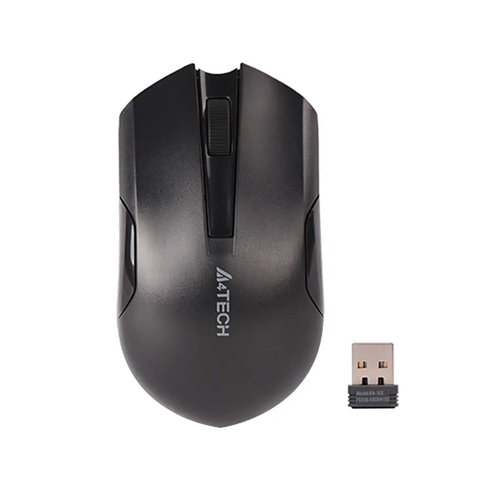A4TECH G3-200N V TRACK Wireless Mouse – Color: Black – View 1