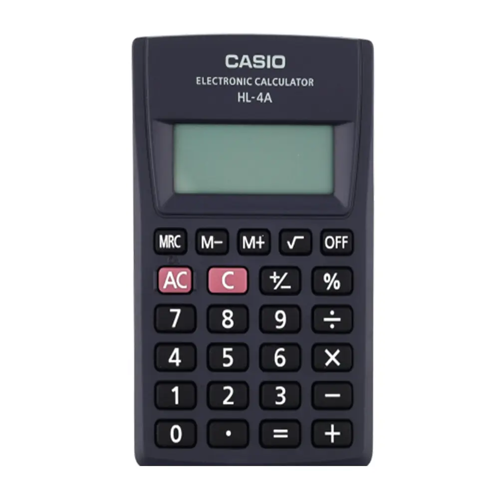 Casio HL-4A Portable 8 Digit Basic Calculator – View 1
