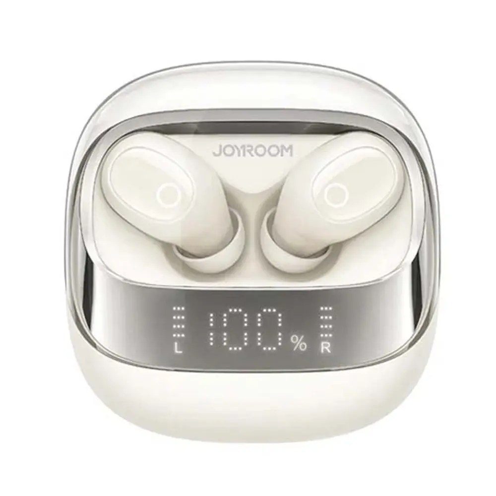 Joyroom JR-DB2 True Wireless Earbuds with Digital Display – Color: White – View 1