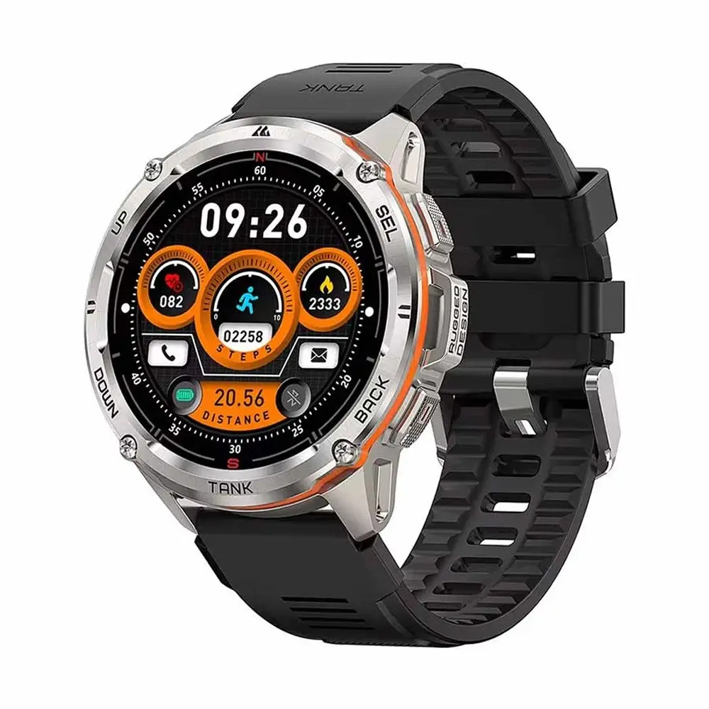 KOSPET TANK T3 Ultra Bluetooth Calling Smartwatch – Color: Silver – View 1