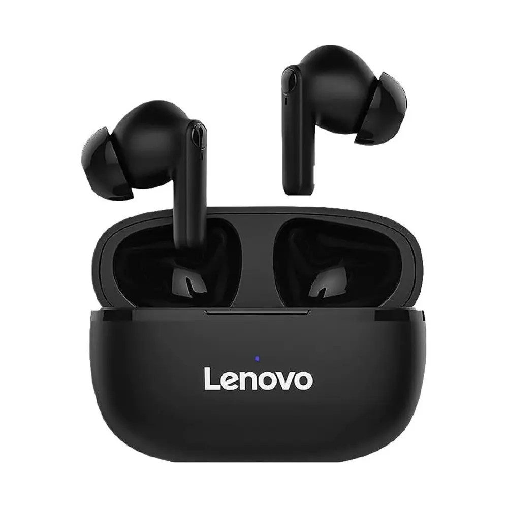 Lenovo HT05 TWS Wireless Bluetooth Earbuds – Color: Black – View 1