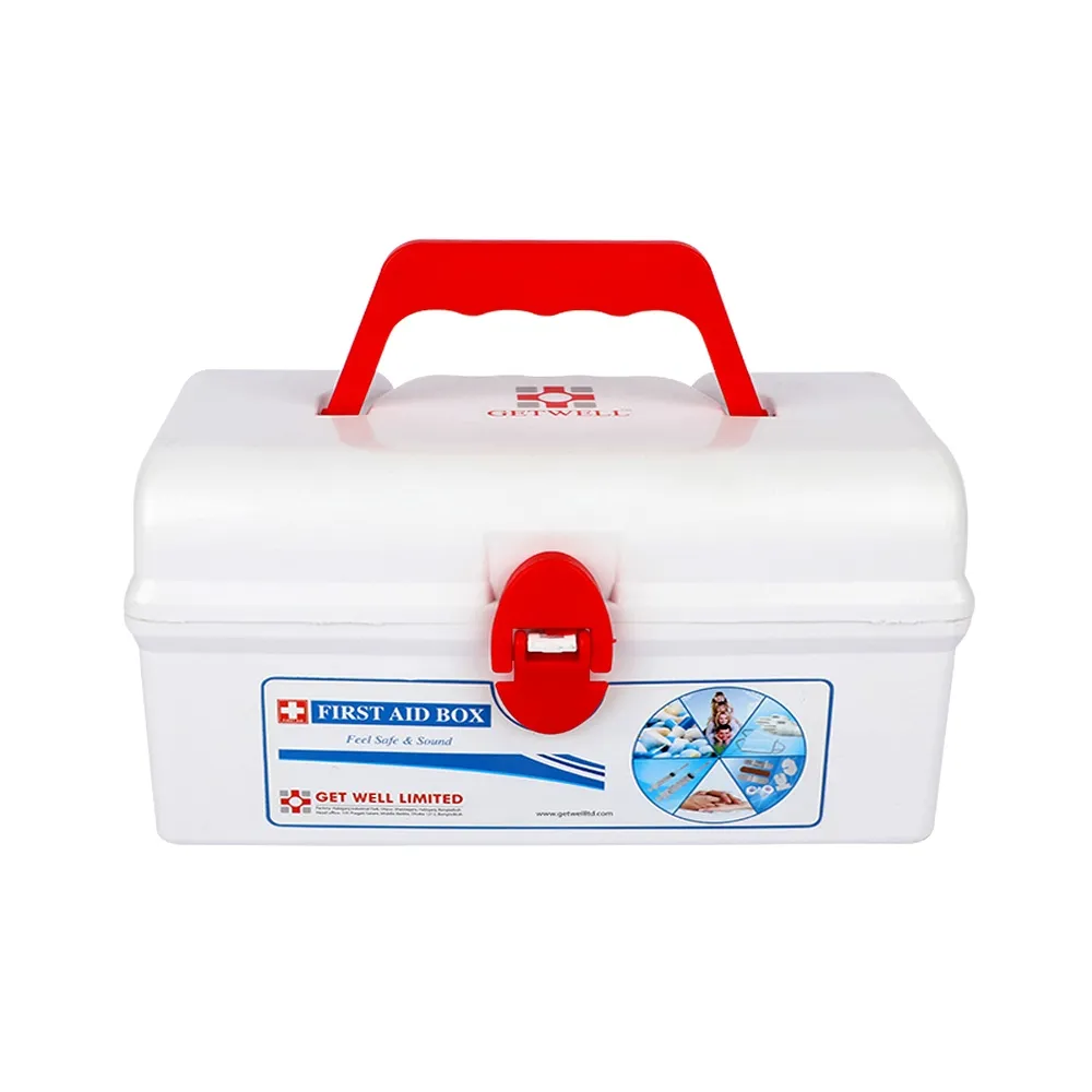Getwell First Aid Storage Box for Comprehensive Emergency Medical Supplies – View 1