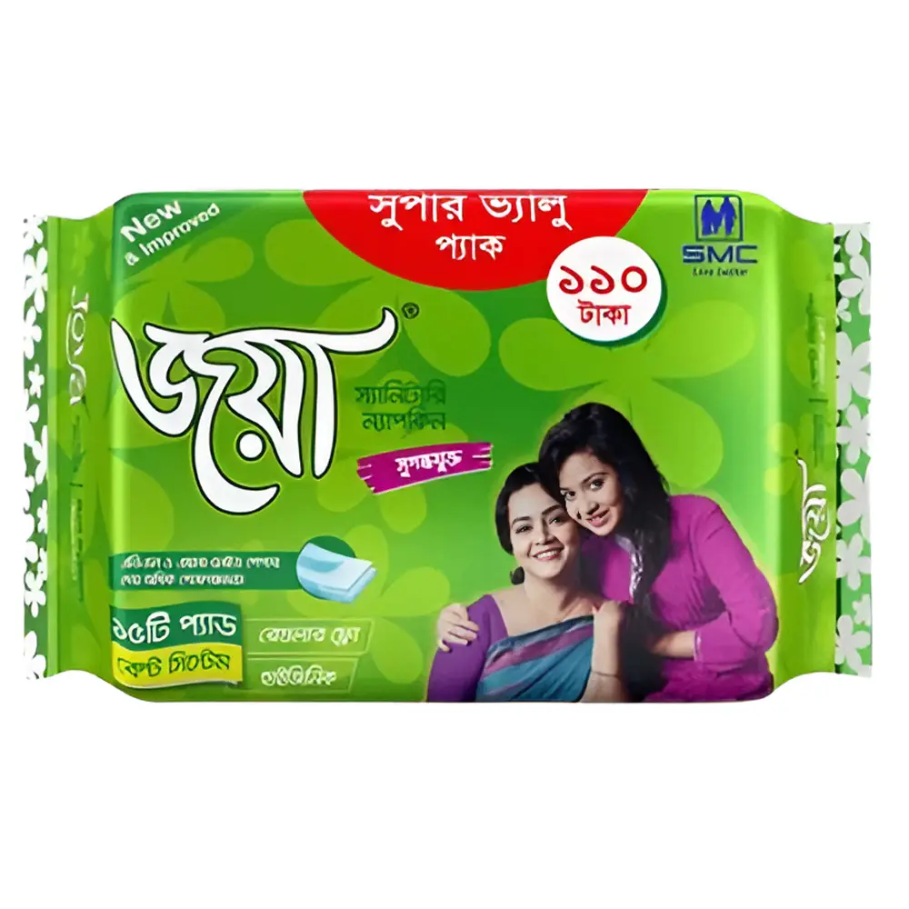 Joya Belt System Scented Cotton Top Sanitary Pad – Pack Of: 5 pcs – View 1