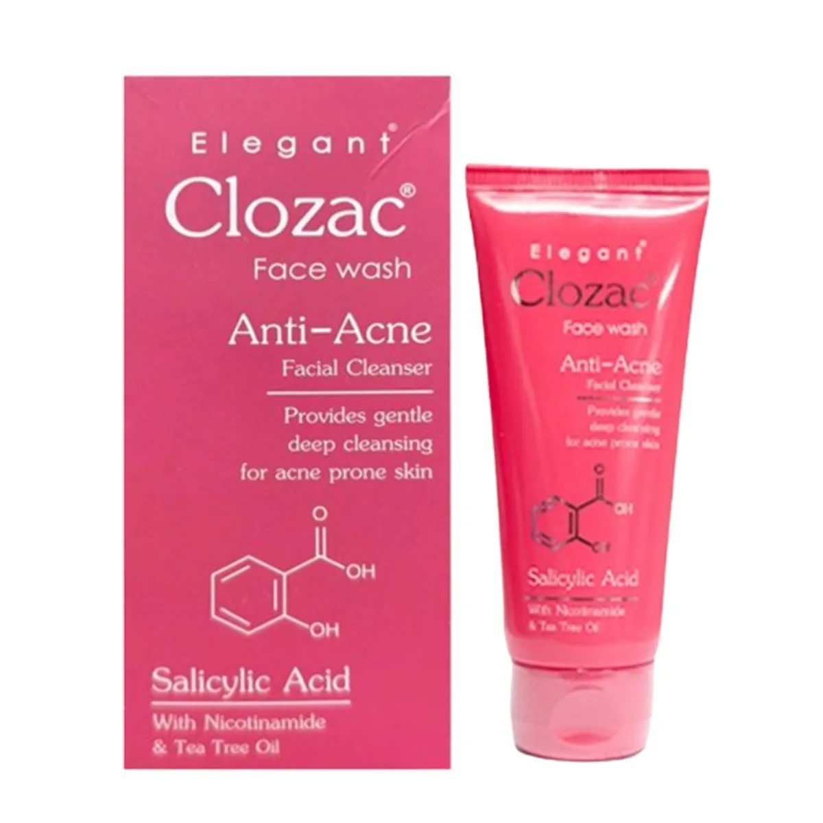 Clozac Anti Acne Facial Cleanser Face Wash 60ml – View 1