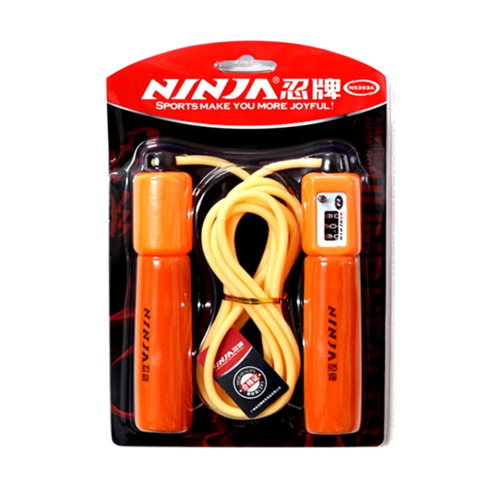 Ninja Get Fitness Anytime & Anywhere Skipping Rope – Color: Orange – View 1