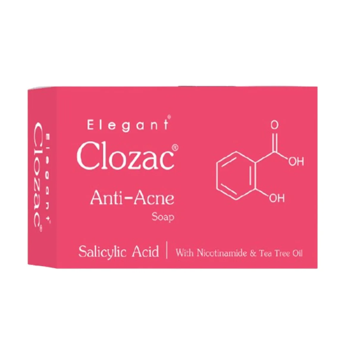 Clozac Anti Acne Soap with Nicotinamide & Tea Tree Oil – 75g  – View 1