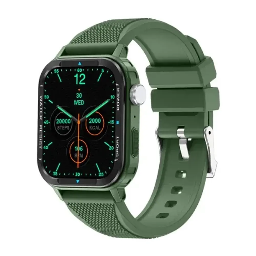 COLMI M41 Bluetooth Calling Smart Watch – Color: Green – View 1