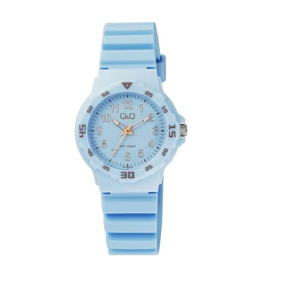 Q&Q VR19J015Y Analog Style Water Resistant Silicone Strap Kid's Watch – View 1