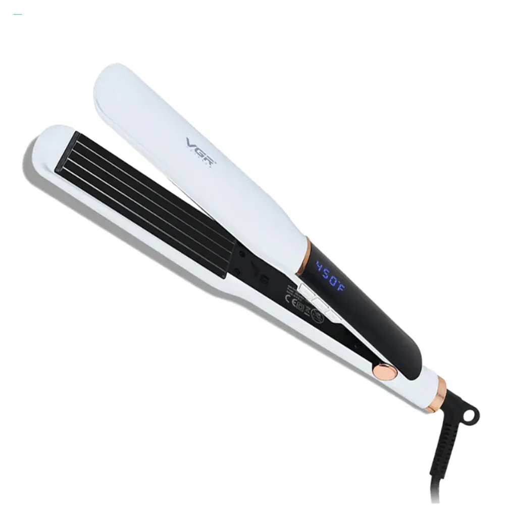 VGR V-519C Essential Care Women Hair Straighteners – Color: White – View 1
