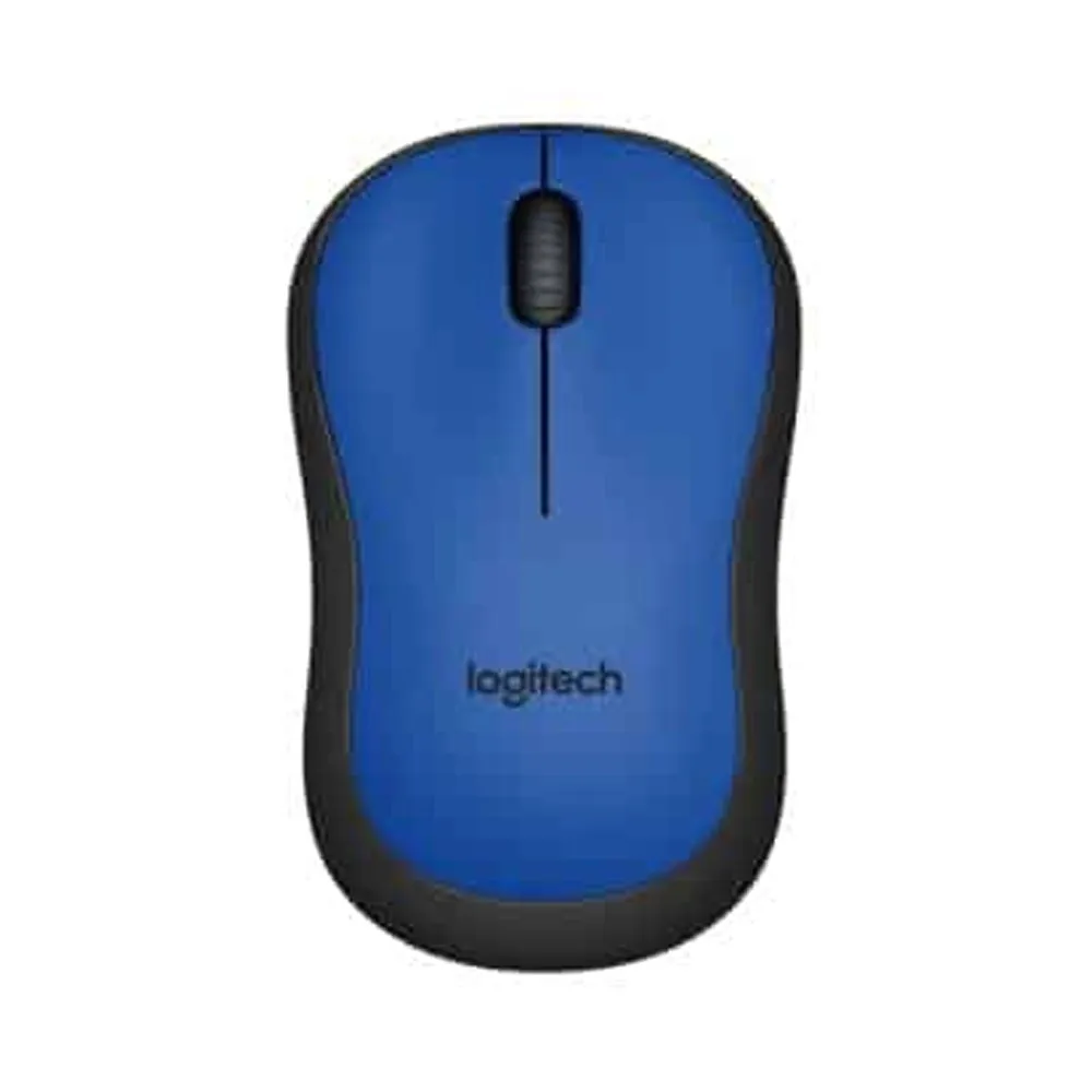 Logitech M221 Silent Optical Wireless Mouse – Color: Blue – View 1