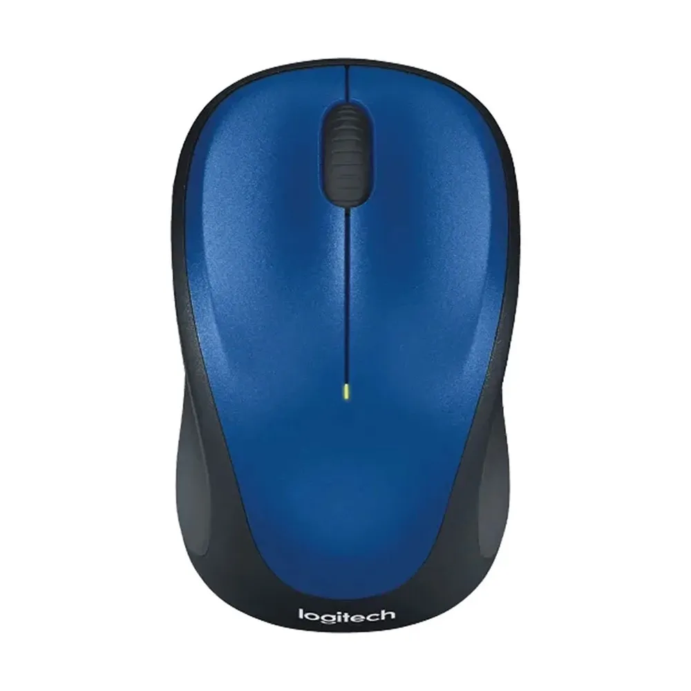 Logitech M235 Optical Wireless Mouse – Color: Blue – View 1