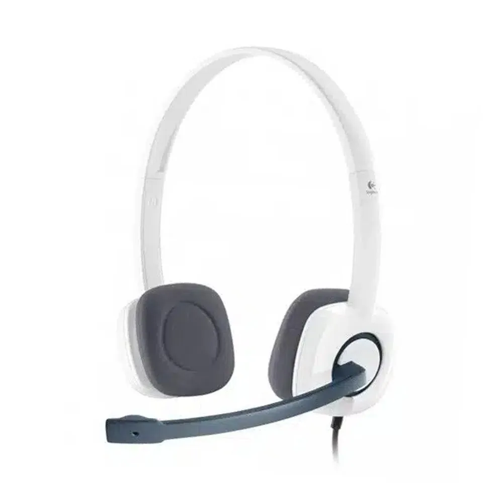 Logitech H151 Stereo Headset (One port) – Color: White – View 1