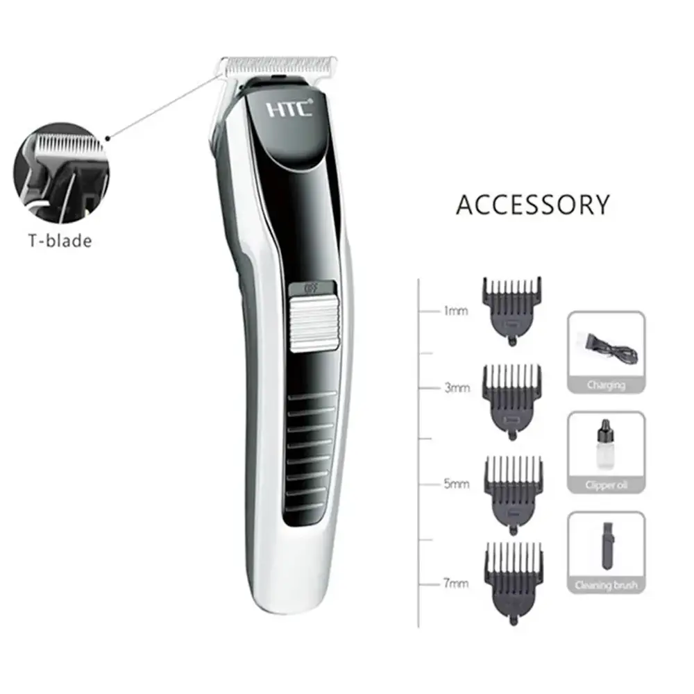 HTC AT-538 Professional Rechargeable Hair Clipper and Trimmer for Men – View 1