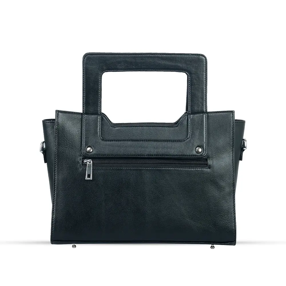 3-Layer New Luxury & Stylish Design Ladies Hand Bag – Color: Black – View 1