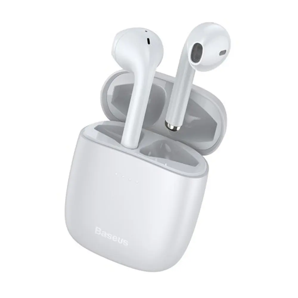 Baseus Encok W04 Pro True Wireless Earbuds – Color: White – View 1