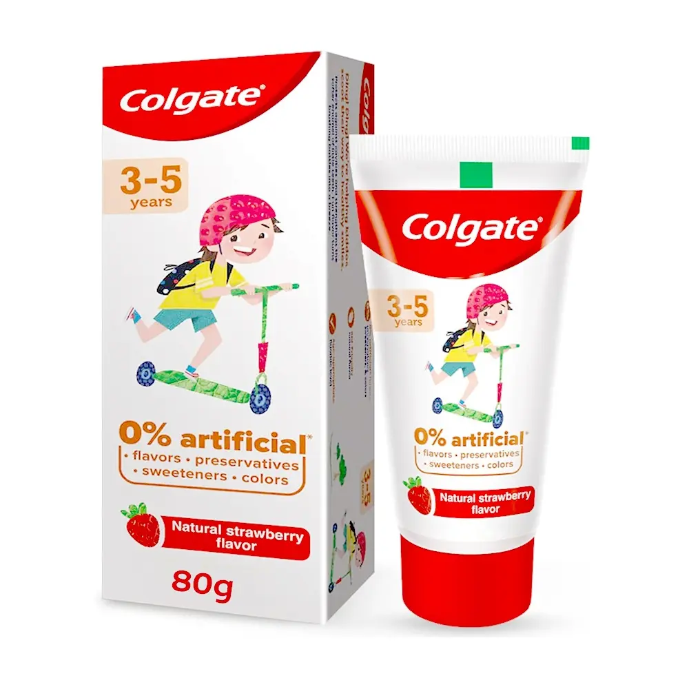 Colgate Kids 3-5 yrs Premium Toothpaste 80gm Strawberry Flavor – View 1