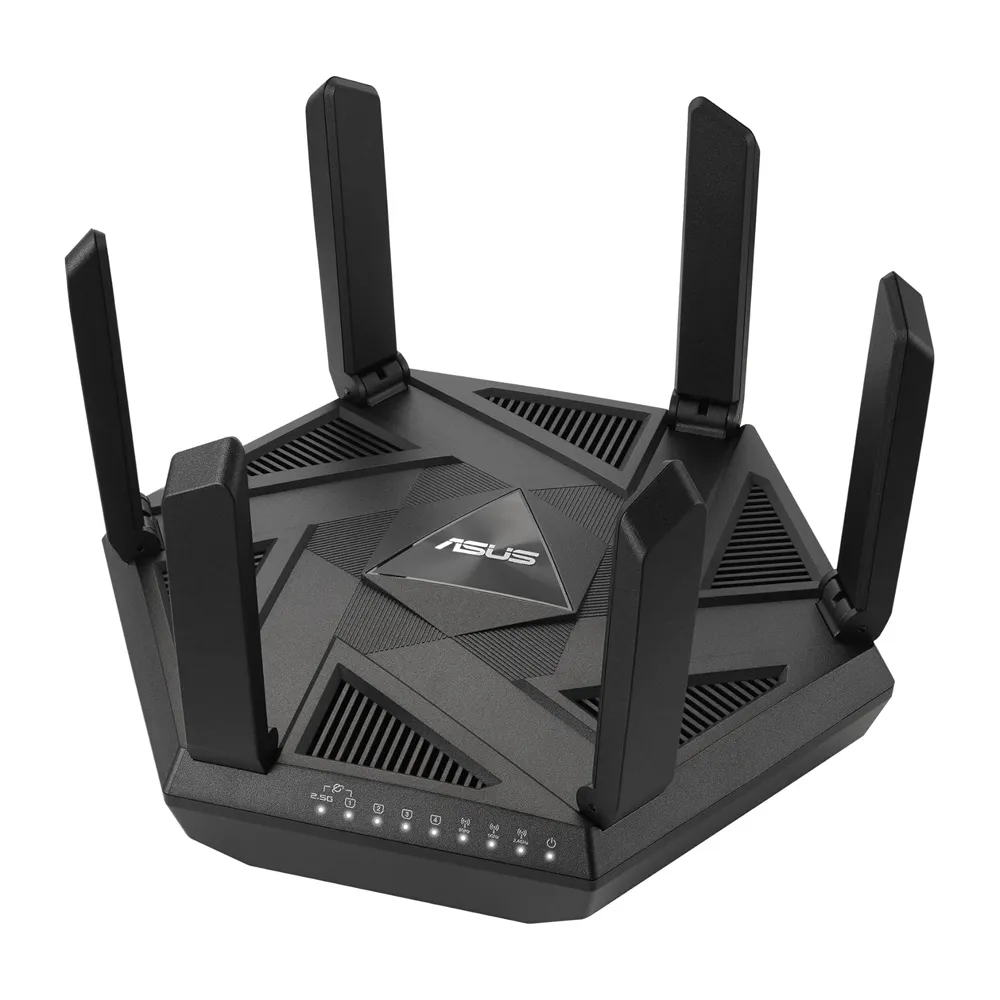 ASUS RT-AXE7800 7800Mbps Tri-Band WiFi 6E Gaming Router – View 1