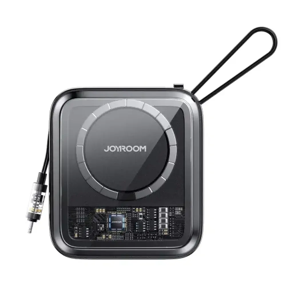 JOYROOM JR-L006 Magnetic Wireless with built-in Lightning Cable Power Bank – View 1