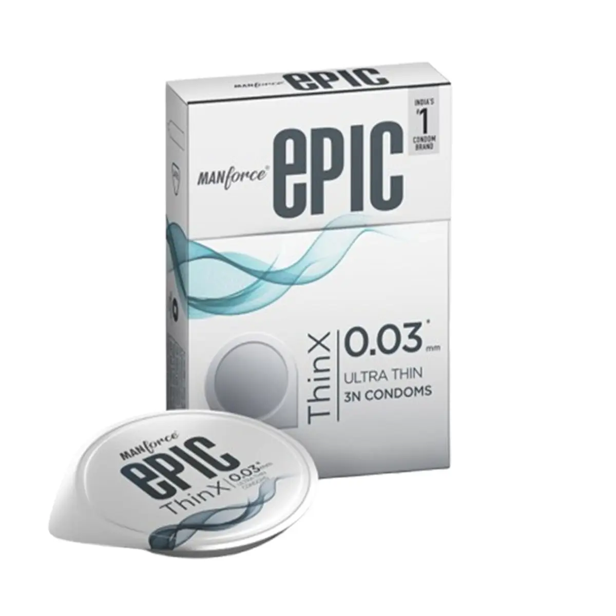 Manforce Epic ThinX 0.03mm Ultra-Thin Condoms - 3Pcs Pack – View 1