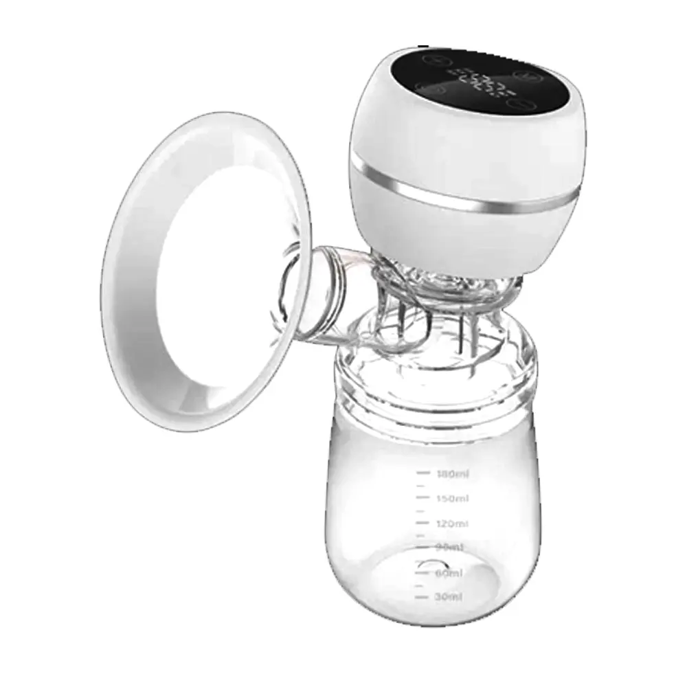 Painless Mute Massager & Rechargeable Electric Breast Pump – Color: White – View 1