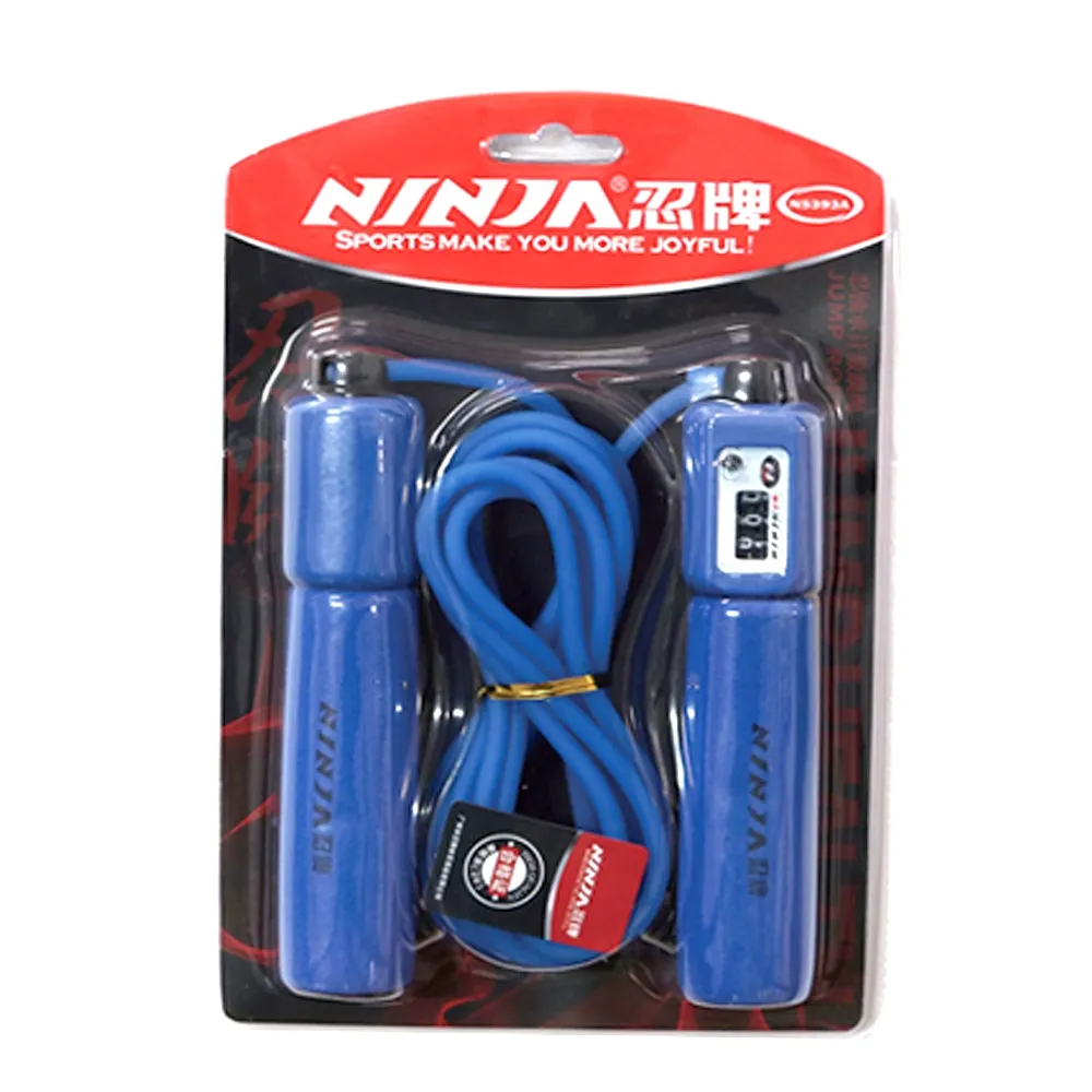 Ninja Get Fitness Anytime & Anywhere Skipping Rope – Color: Blue – View 1