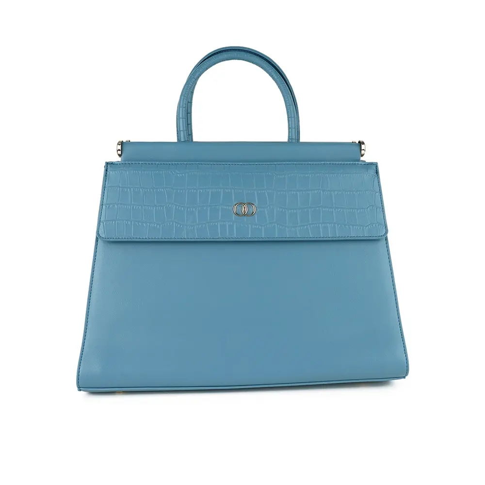 Moochie 0757CA42 Ladies Elegant Detailing Hand Bag – Color: White – View 1