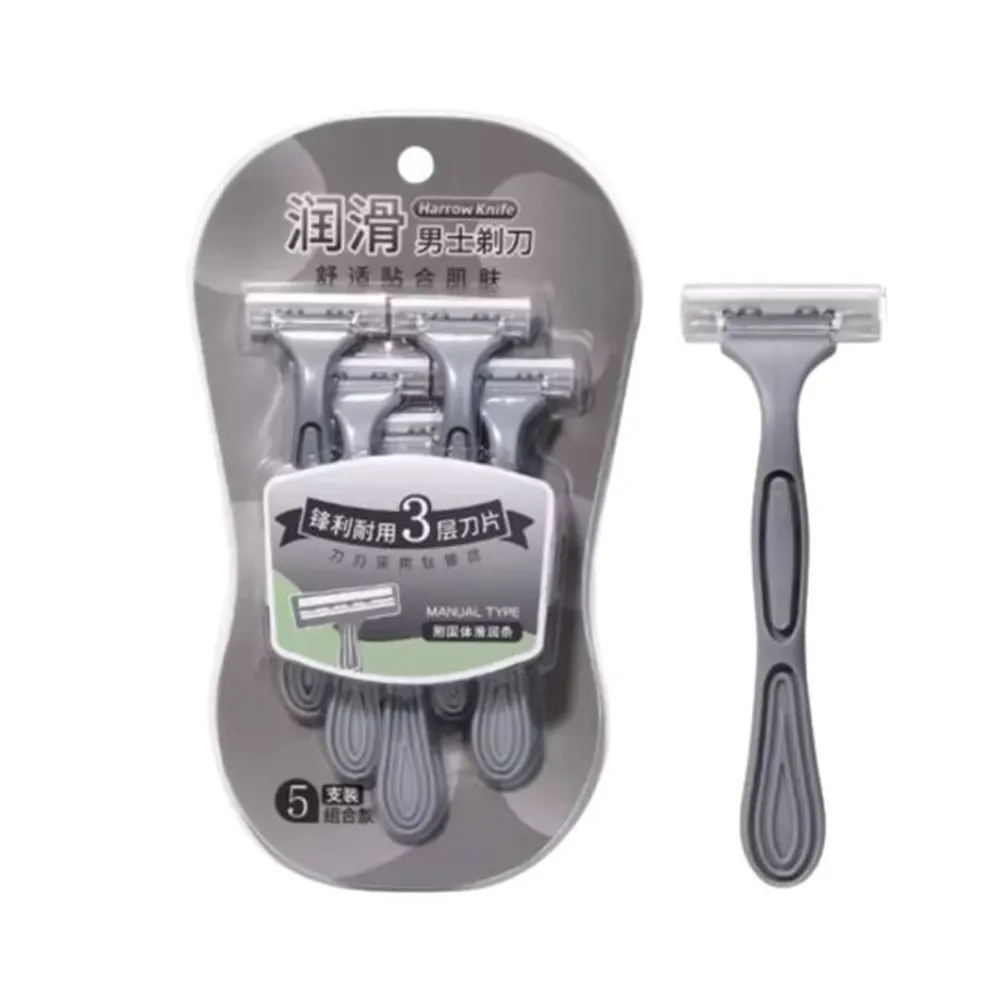 Lmltop SY313 Flexible Triple Blades Body Underarm Shaving Trimmer Razor 5pcs Set  – View 1