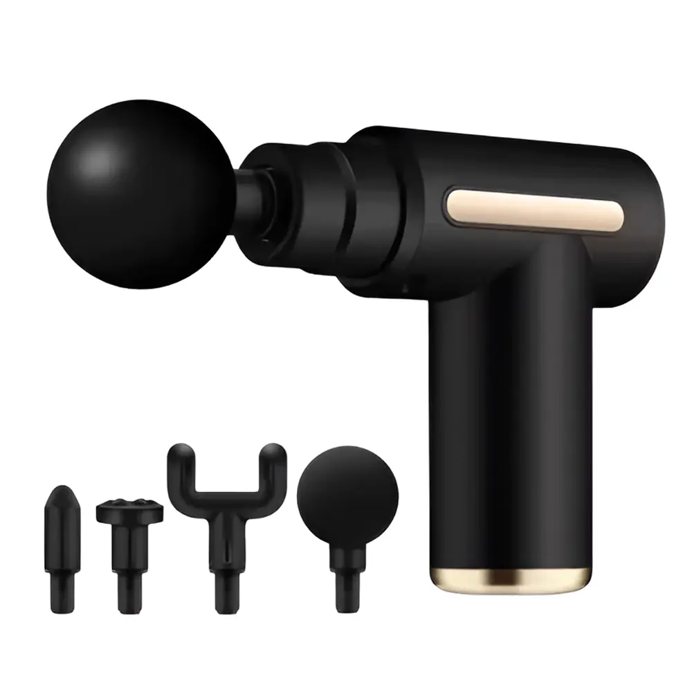 Deep Tissue Pain Relief Mini Electric Massage Gun – Color: Black – View 1