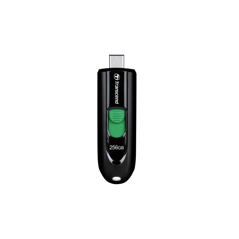 Transcend Jetflash 790C 256GB USB 3.2 Gen 1 Type-C Black Pen Drive – View 1