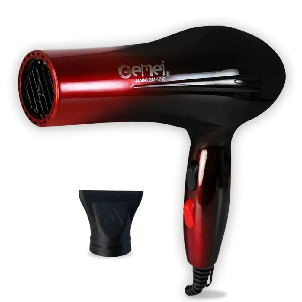 Gemei GM-1719 1800W Professional Hair Dryer with Nozzles – View 1