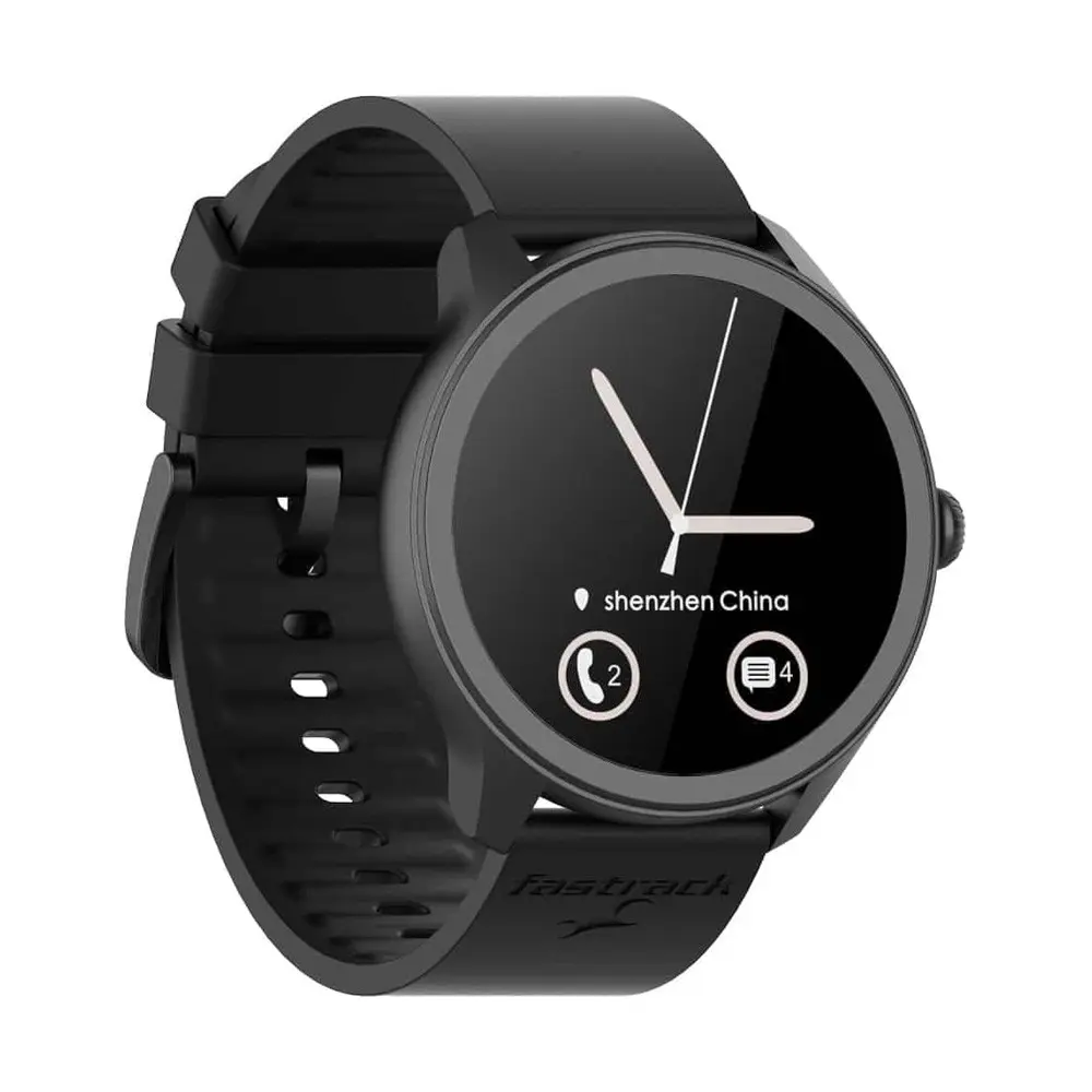 Fastrack Invoke Pro AMOLED Smartwatch – Color: Black – View 1