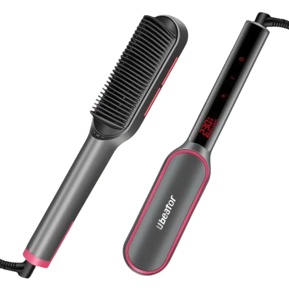 Ubeator G20-Black LED Digital Controller Display Screen Unisex Brush Hair Dryer – View 1