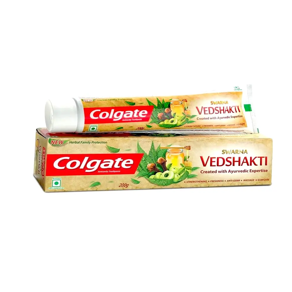 Colgate Swarna Vedshakti Freshness Toothpaste 200g – View 1