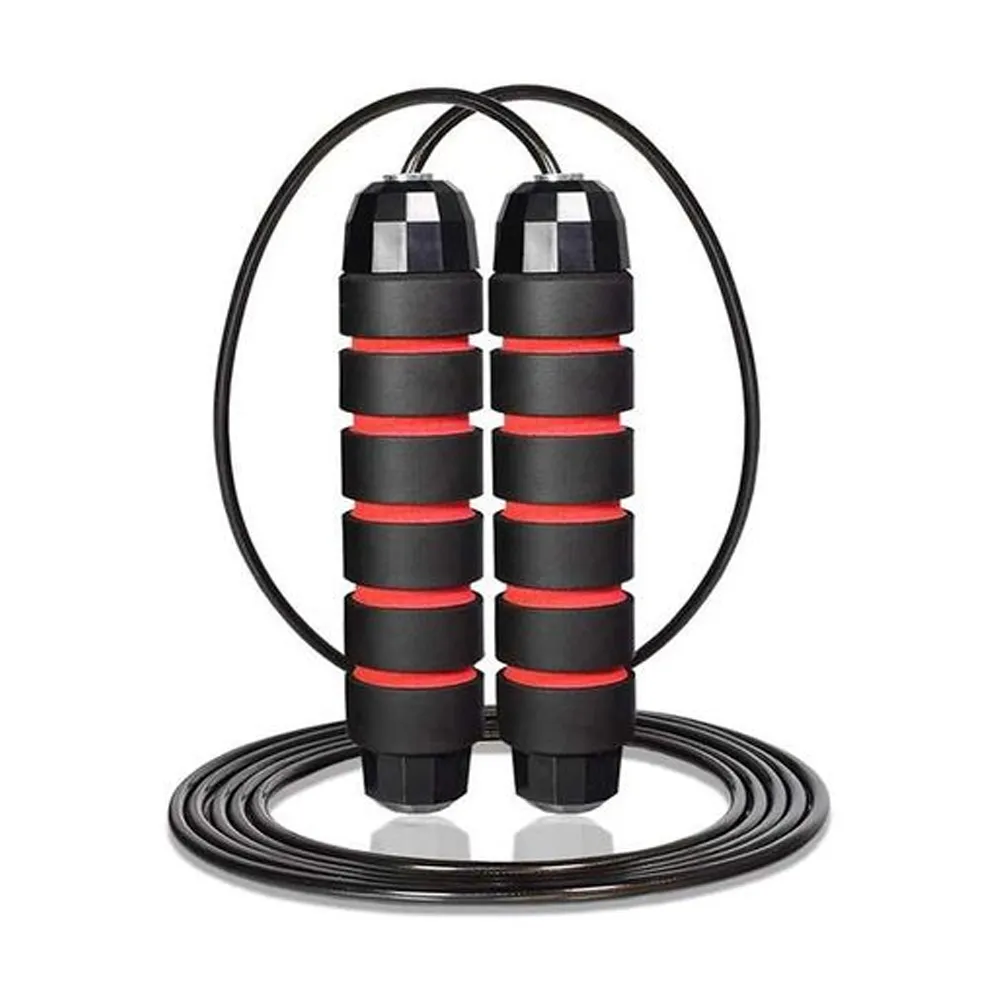 Tangle-Free Rapid Speed Durable & Adjustable Skipping Rope – Color: Red – View 1