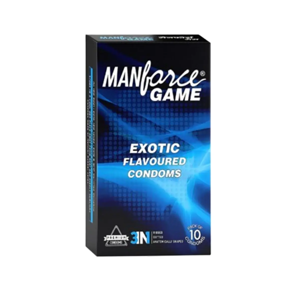 Manforce Game Exotic Flavored Condom (10 pcs) – Dotted – View 1