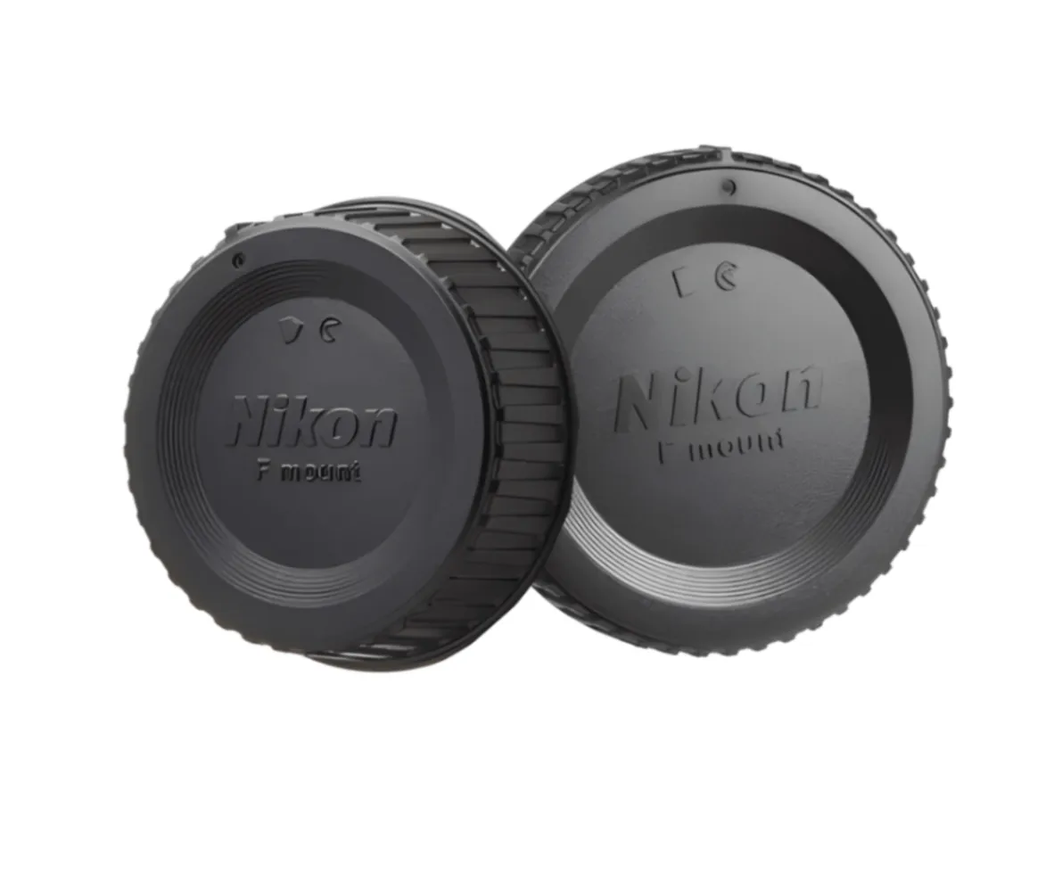Nikon Camera Body Cap & Lens Rear Cap Set  – View 1