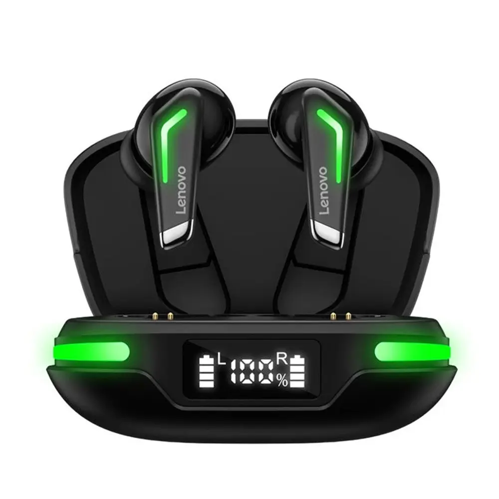 Lenovo GM3 Bluetooth TWS Gaming Earbuds With Digital Display – View 1