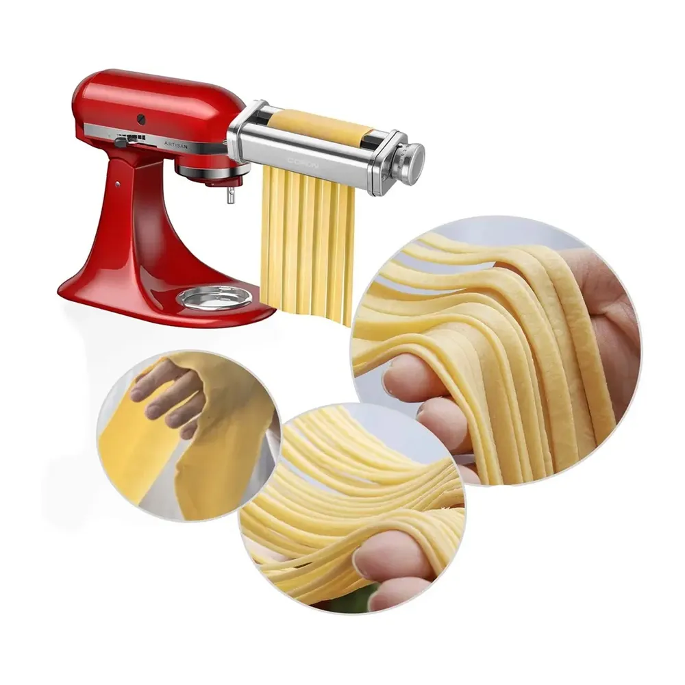 Gvode Pasta Attachment for KitchenAid Stand Mixer Pasta Sheet Roller Spaghetti and Fettuccine Maker – View 1