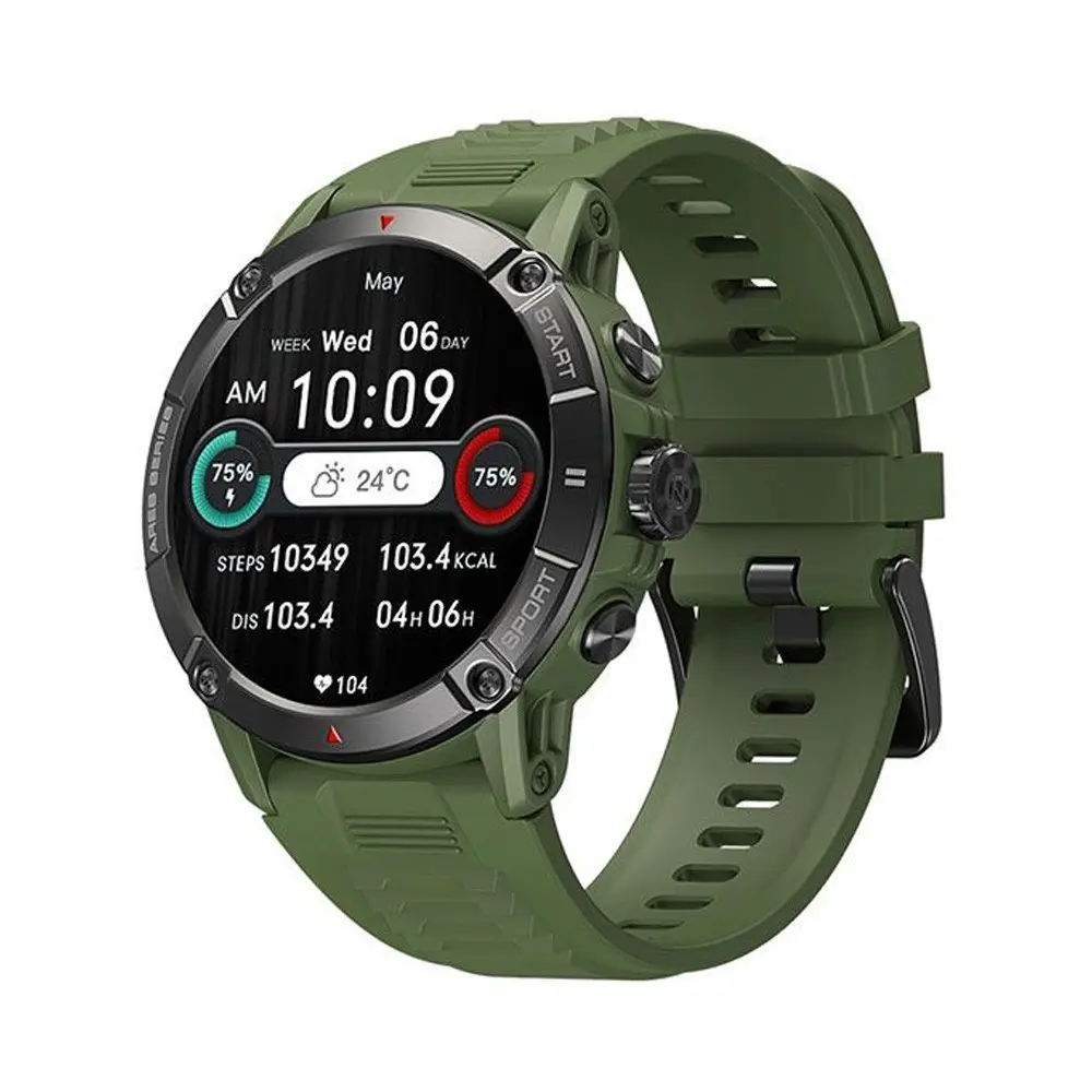 Zeblaze Ares 3 IPS Color Display Smartwatch – Color: Green – View 1