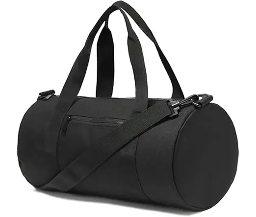 Women Men 12L Fitness Workout Adjustable Detachable Shoulder Strap Lightweight Gym Bag – Color: Black – View 1