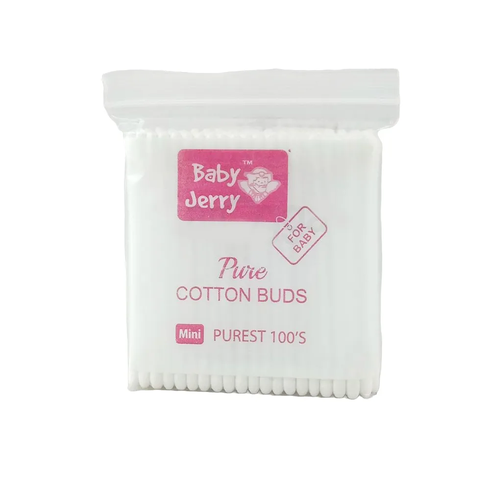 Baby Jerry Pure Cotton Buds for Baby 100 pcs 1 Box – View 1