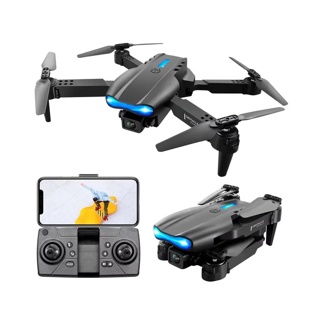 E99 Pro 2 4K Dual Camera WiFi Mini Toy Drone – View 1