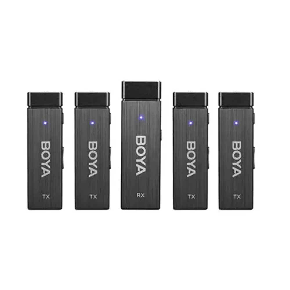 Boya BY-W4 2.4GHz Ultra-Compact Four-Channel Wireless Microphone System – View 1