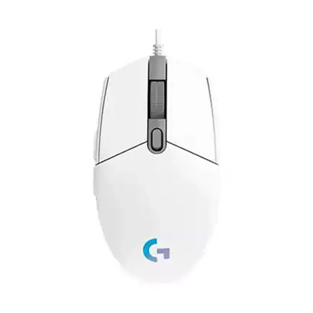 Logitech G102 LIGHTSYNC RGB USB Gaming Mouse – Color: White – View 1
