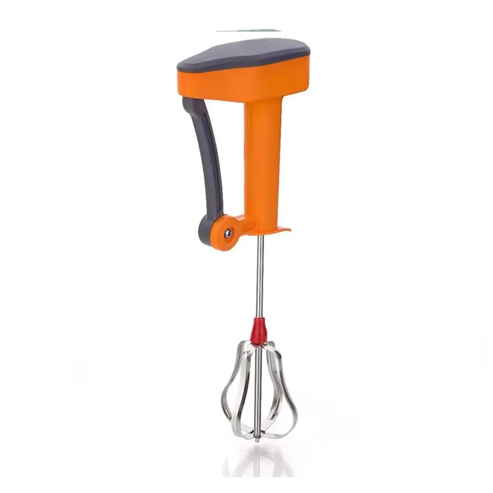 Power Free Emphasizing Value Manual Hand Blender Good Durability – Color: Orange – View 1