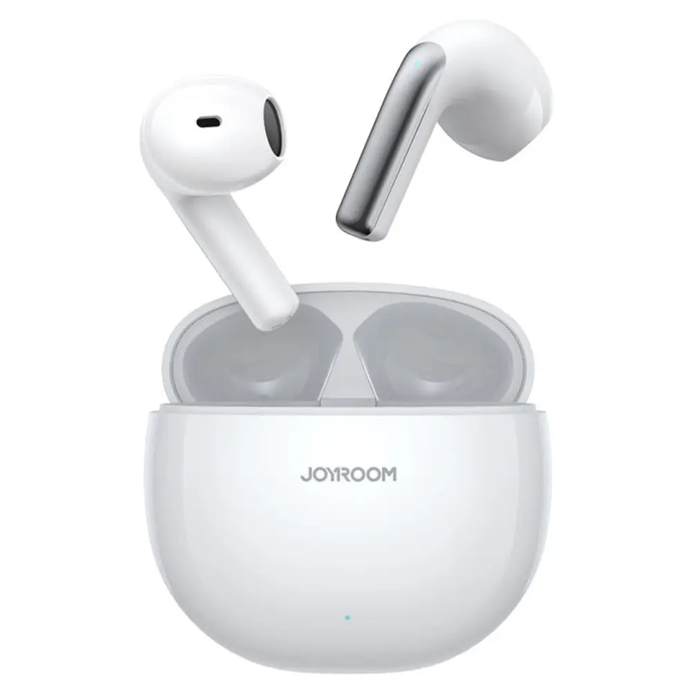 Joyroom Jpods Series JR-PB1 True Wireless Dual-Mic ENC Earbuds – Color: White – View 1