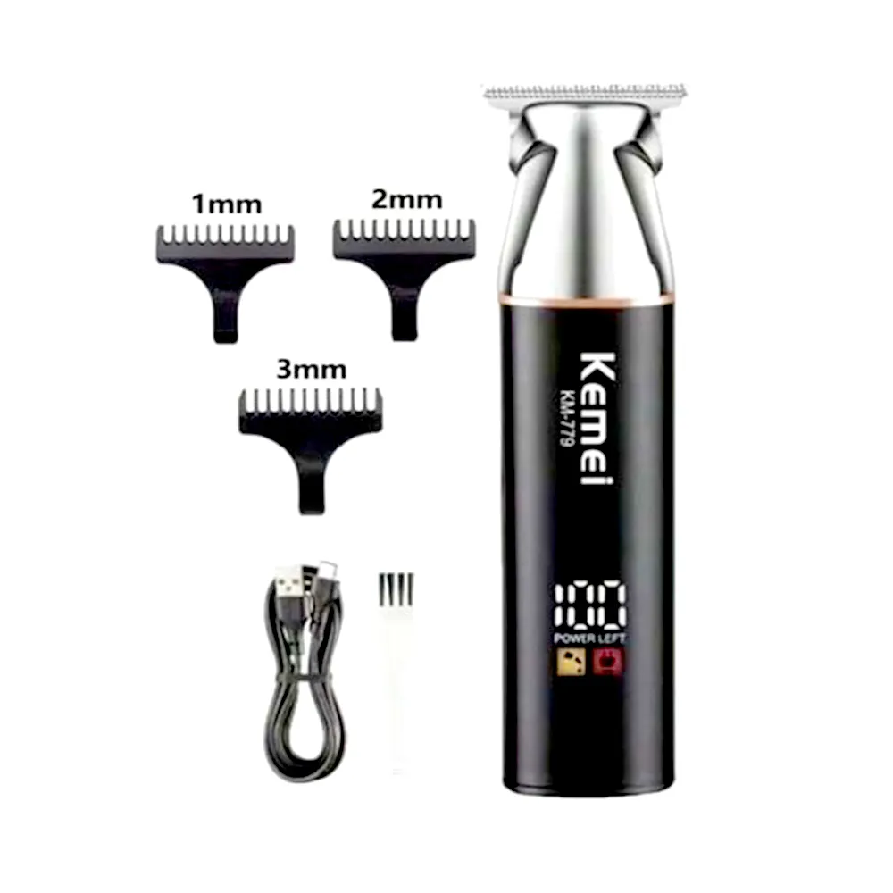 Kemei KM-779 New Pushing LCD Digital Display Hair Timmer  – View 1