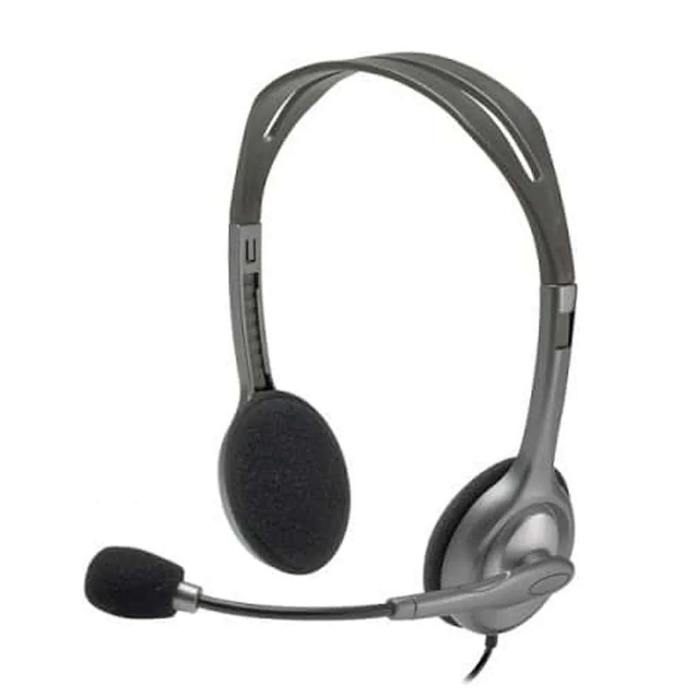 Logitech H110 STEREO Wired Headset (Two Port) – View 1