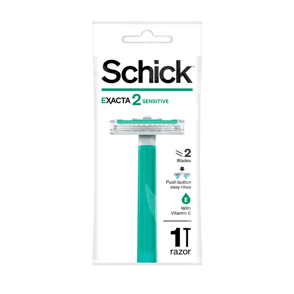 Schick Exacta 2 Sensitive disposable razor with Vitamin E – View 1